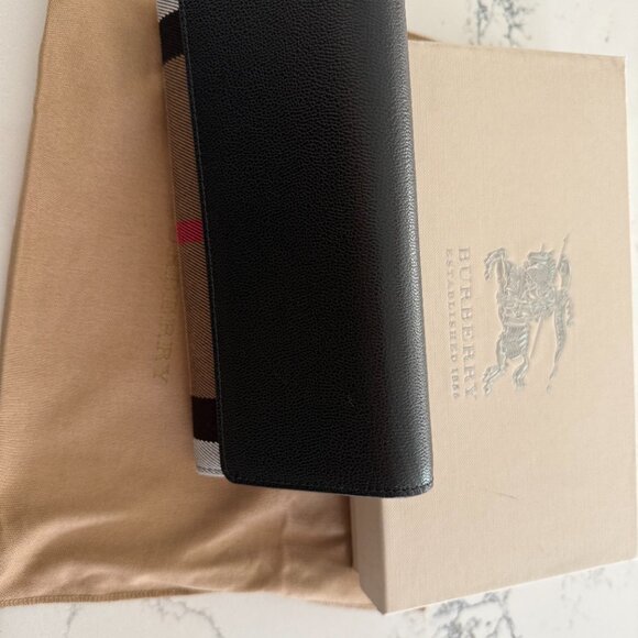 Burberry Coated Canvas and Leather Wallet/Black - Picture 6 of 6